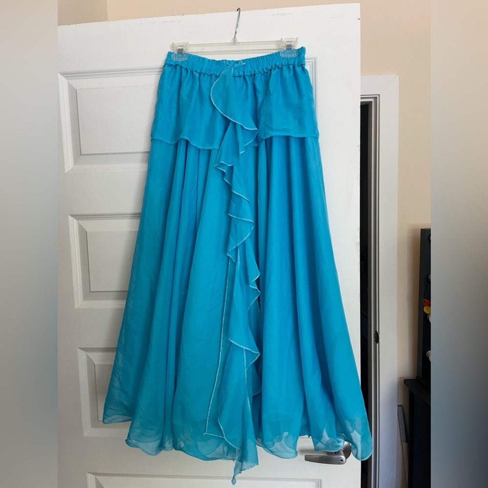 Elegant Bellydance Blue Women's Skirt